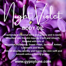 Load image into Gallery viewer, Night Violet Body Oil