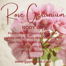 Load image into Gallery viewer, Rose Geranium Body Oil