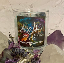 Load image into Gallery viewer, As Above So Below Crystal Candle - SMALL SIZE ONE ONLY