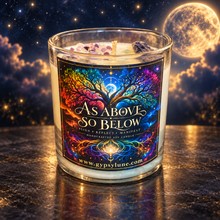 Load image into Gallery viewer, As Above So Below Crystal Candle