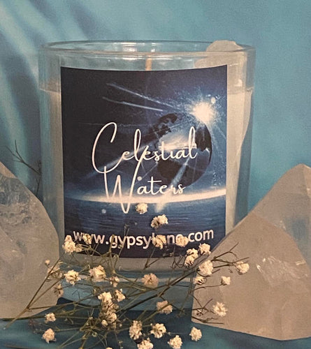 Celestial Waters Crystal Candle