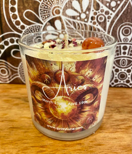 Aries Zodiac Candle