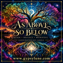 Load image into Gallery viewer, As Above So Below Crystal Candle