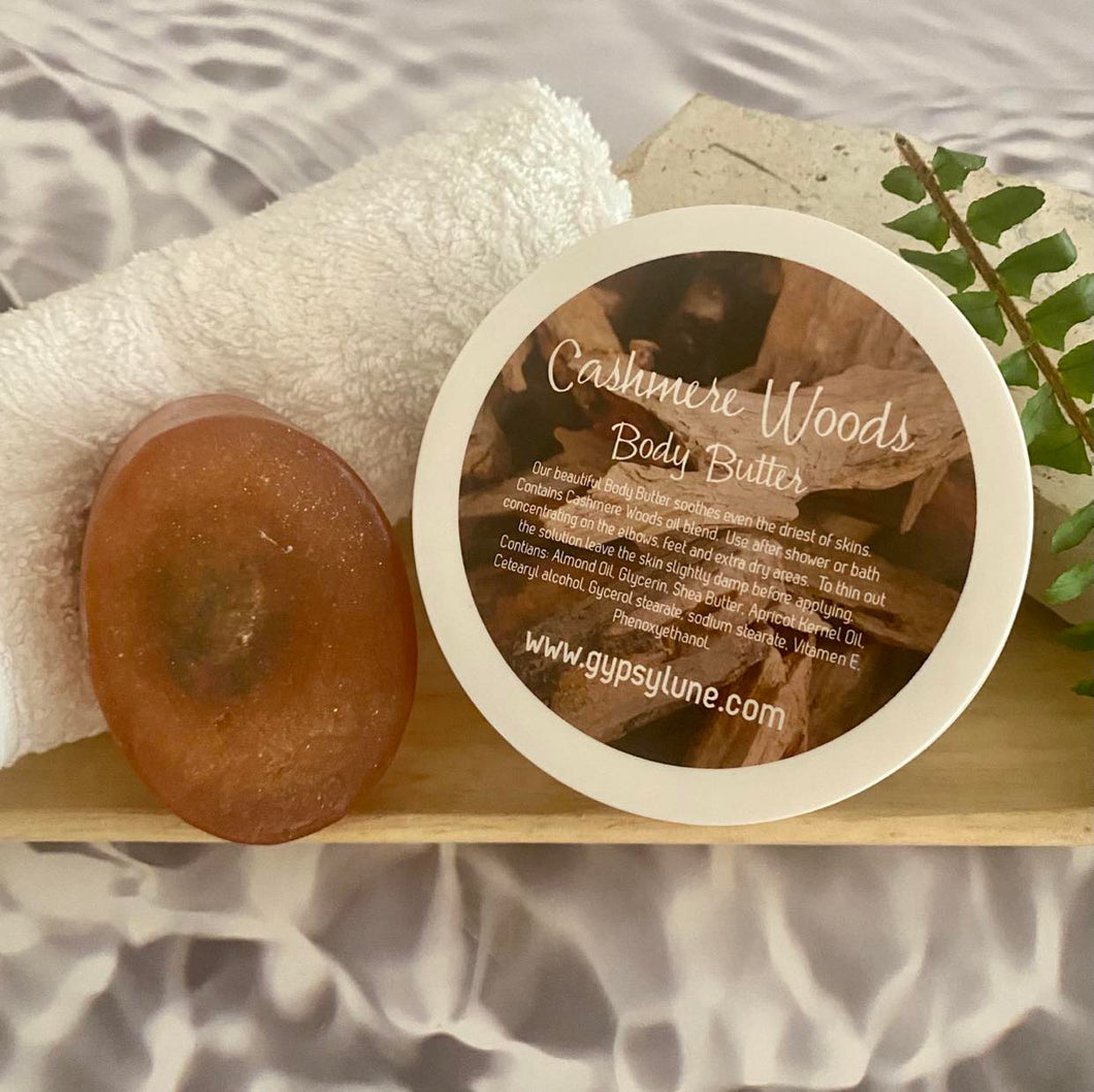 Cashmere Body Butter and Crystal Soap Set
