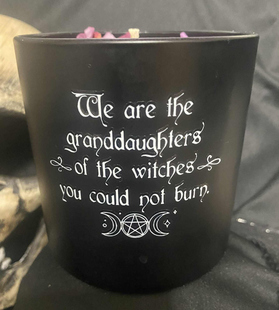 WE ARE THE GRANDDAUGHTERS- Halloween Candle