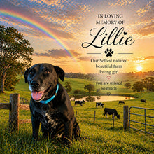 Load image into Gallery viewer, The Rainbow Bridge - A Candle for when a beloved Pet has passed.