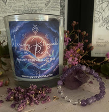 Load image into Gallery viewer, Mercury Retrograde in Pisces Candle &amp; Amethyst Crystal Bracelet