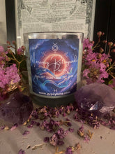 Load image into Gallery viewer, Mercury Retrograde in Pisces Candle &amp; Chunky Amethyst Crystal Bracelet (2 ONLY)