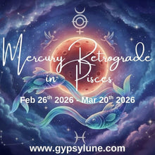Load image into Gallery viewer, Mercury Retrograde in Pisces Candle Feb 26th - Mar 20th 2026 BUY 2 &amp; SAVE