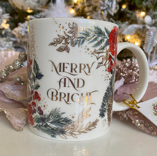 Christmas Coffee Cup Candle - Merry & Bright