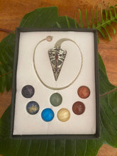 Load image into Gallery viewer, Pendulum with 7 Chakra Crystals