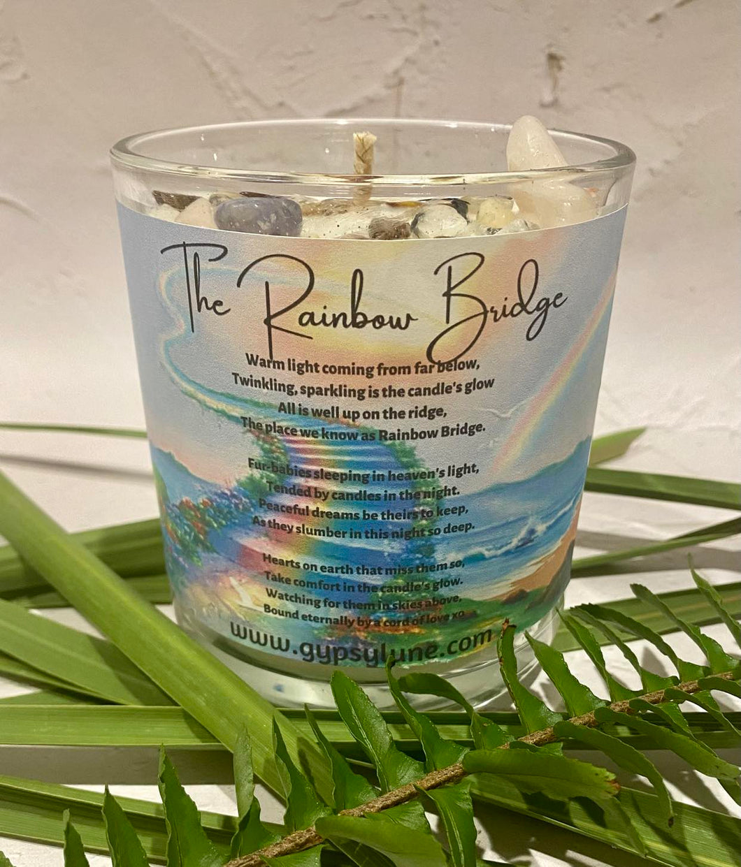 The Rainbow Bridge - A Candle for when a beloved Pet has passed.