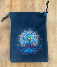 Load image into Gallery viewer, Chakra Velvet Tarot Card Bag