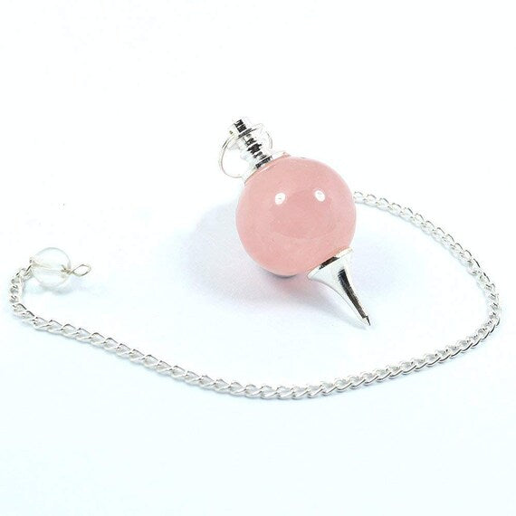 Pendulum - Rose Quartz Crystal Ball