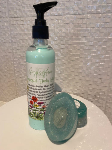 Tranquil Body Lotion and Crystal Soap Set