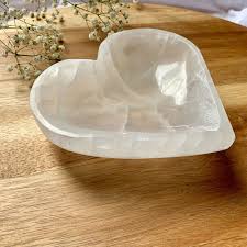 Selenite Bowl - Heart Shaped